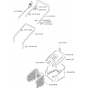 Handle and Controls Assembly for Husqvarna Royal 36EL Consumer Lawn Mower