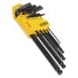 Ball-End Hex Key Set 9pc Long Imperial Sealey Part No. S01098