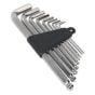 Ball-End Hex Key Set 9pc Metric Sealey Part No. S0494