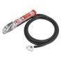 Professional Tyre Inflator with 2.7mtr Hose & Clip-On Connector Sealey Part No. SA37/94