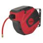 Auto Rewind Control Air Hose Reel 10mtr Dia.8mm ID - PU Hose Sealey Part No. SA821