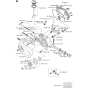 Gear Housing Assembly for Husqvarna Saw Attachment Pole Pruners