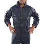 Super B-Dri Jacket Polyester PU Coated Front Zip & Storm Flap Navy Blue  M