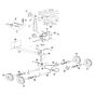 Power Train Assembly for Husqvarna SC18 Sod Cutter