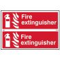 Fire Extinguisher - PVC 300 x 200mm by Scan - 1351