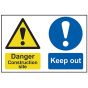 Danger Contruction Site Keep Out - PVC 600 x 400mm by Scan - 4005