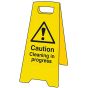 Caution Cleaning In Progress Heavy-Duty A Board by Scan - 4703