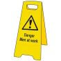 Danger Men At Work Heavy-Duty A Board by Scan - 4710