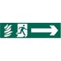 Running Man Arrow Right - PVC 200 x 50mm by Scan - 5200