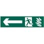 Running Man Arrow Left - PVC 200 x 50mm by Scan - 5201