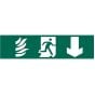 Running Man Arrow Down - PVC 200 x 50mm by Scan - 5203