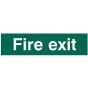 Fire Exit Text Only - PVC 200 x 50mm by Scan - 5204