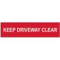 Keep Driveway Clear - PVC 200 x 50mm by Scan - 5252