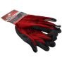 Palm Dipped Black Nitrile Gloves - Size 11 XXL