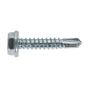 Self Drilling Screw 4.8 x 25mm Hex Head Zinc DIN 7504K Pack of 100 Sealey Part No. SDHX4825