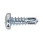 Self Drilling Screw 4.2 x 13mm Pan Head Phillips Zinc D7504N Pack of 100 Sealey Part No. SDPH4213