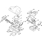 Turbine Brushes Assembly for Stihl SE100, SE200, SE201, SE202 Vacuum Cleaners