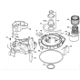 Motor Housing Assembly for Stihl SE122, SE122E Vacuum Cleaners