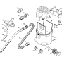 Container Tools Assembly for Stihl SE122, SE122E Vacuum Cleaners