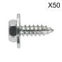 Acme Screw with Captive Washer #8 x 1/2" Zinc BS 7976/6903/B Pack of 50 Sealey Part No. ASW812