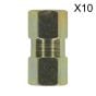 Brake Tube Connector M10 x 1mm Female to Female Pack of 10 Sealey Part No. BC10100F