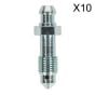 Brake Bleed Screw 3/8"UNF x 38mm 24tpi Pack of 10 Sealey Part No. BS382438