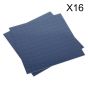 Vinyl Floor Tile with Peel & Stick Backing - Blue Treadplate Pack of 16 Sealey Part No. FT1B