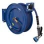 Heavy-Duty Retractable Water Hose Reel 15m Ø13mm ID Rubber Hose