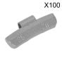 Wheel Weight 25g Hammer-On Plastic Coated Zinc for Alloy Wheels Pack of 100 Sealey Part No. WWAH25