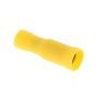 Female Socket Terminal Dia.5mm Yellow Pack of 100 Sealey Part No. YT22