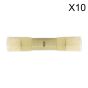 Cold Seal Butt Connector Yellow Dia.5.9mm Pack of 10 Sealey Part No. YTCS10