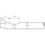 Breaker Chisel 500mm for Soosan SB20 Rig Mounted Hydraulic Pecker