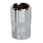 WallDrive Socket 13mm 3/8"Sq Drive Fully Polished Sealey Part No. SP3813