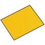 Magnetic Square Number Plate - Yellow