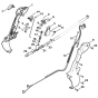 Control Handle Assembly for Stihl SR200-Z Mistblower