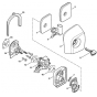 Air Fitler, Spacer Flange Assembly for Stihl SR200-Z Mistblower