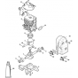 Crankshaft, Cylinder Muffler Assembly for Stihl SR430-Z Mistblowers