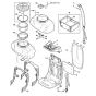 Backplate Container Assembly for Stihl SR430-Z Mistblowers