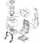 Backplate, Container Assembly for Stihl SR440 Mistblower