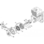 Rewind Starter Assembly for Stihl SR 5600 D Mistblower