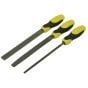 Rasp Set 3 Piece Round , 1/2 Round, Flat 200mm (8in) by Stanley - 0-22-477