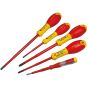 FatMax VDE Insulated Parallel & Pozi Screwdriver Set of 5 by Stanley - XTHT0-62693