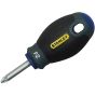 Stanley Screwdriver Pozi 2 - Length 30mm Stubby