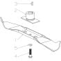 Blade (420mm) Assembly for Morrison Surecut L (2018 Dec 465718) Push Mower