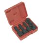 Impact Spline Socket Bit Set 6pc 1/2"Sq Drive Sealey Part No. SX052