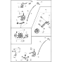 Product Complete-2 Assembly for Husqvarna T250 Cultivator/Tiller