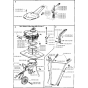 Handle & Controls Assembly for Husqvarna T300 Cultivator/Tiller