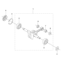 Crankshaft Assembly For Husqvarna T435 Chainsaw 