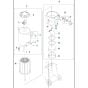 Chassis Assy for T8600 Husqvarna Dust Extractor