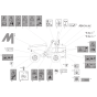 Decals ISO for Benford Terex Mecalac TA9 Dumper